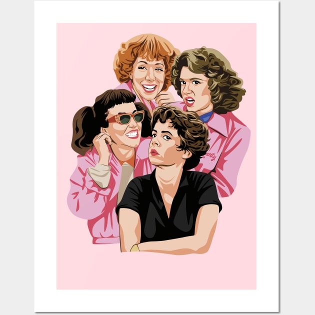 Pink Ladies Wall Art by Tiro1Linea